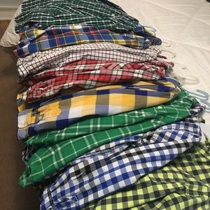 8 boys button up dress shirts